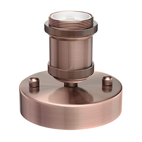 ledscom.de Plafón/portalámpara RETRA, bronce mate, 1x E27 máx. 60W