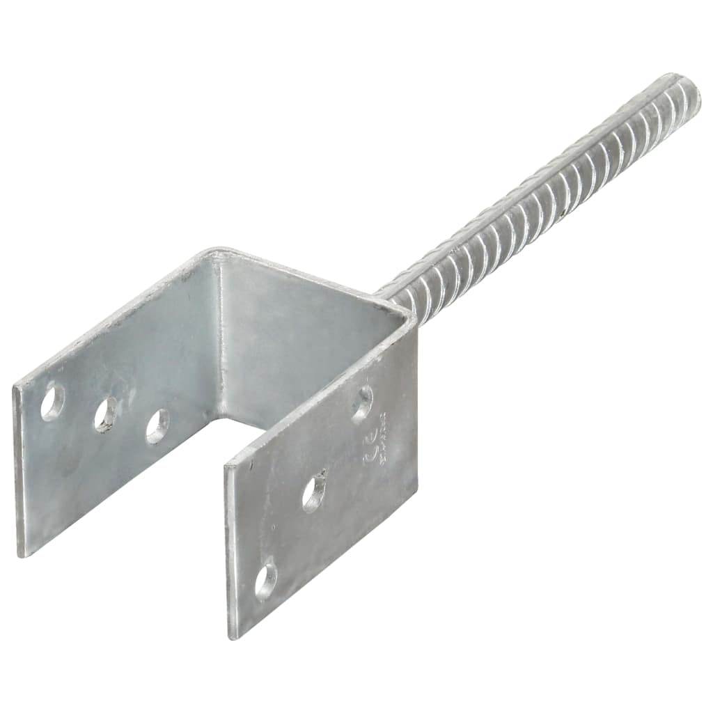 Pfostenträger 6er Set Y-Form 7x6x30 cm Bodenanker aus feuerverzinktem Stahl für Zaunbau und Gartenbefestigung
