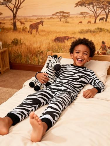 A&J DESIGN Cotton Printed Pajamas for 2-14 Years Kids, 2-Piece Pjs Set2