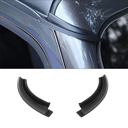 TGFOF Lot de 2 évacuation de l'eau extensions de gouttière pour toit de voiture Jeep Wrangler JL 2018 2019 2020 Cover