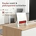 Standfuß Ständer passend für Fritzbox 7510 und 7530 AX AVM (2er Set) - Halter Halterung Router Modem - Made by R-Satz Shop (Weiß)