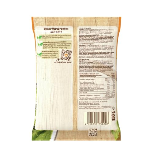 Seeberger Vital-Kerne-Mix: Kernig-knackige Mischung aus Pinien-, Sonnenblumen-, Kürbis- und Sojakernen - als Backzutat, für Salat und Müsli, vegan | 150 g (1er Pack) | Verpackung kann abweichen