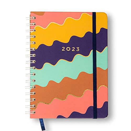 Cicero Agenda Planner Wire-o 2023 Orla Semanal Notas A5 Paraty Maré Alta, Modelo: 0227, Cor: Colorid
