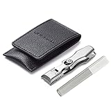 VOGARB Nail Clipper Set with Catcher No Splash Safety Lock Fingernail Toenail Clippers Wide Jaw...