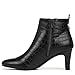 LifeStride Womens Glow Fashion Boot Black Croco 8.5 M