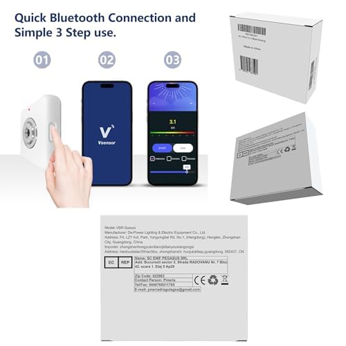 VBR Sun UVI Indexmesser bis zu 22 mit UV-Verletzungsalarm, Sonnenbrandschutz mit Piepton-Erinnerung