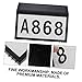Homoyoyo Solar Lit House Numbers for Outside LED Doorplate Lamp Sturdy ABS Steel Waterproof LED Lighting Tool
