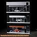Storage for Hot Wheels 1/64 Scale Toy Car Display Case Stackable Parking Garage with Lights and Electric Voice-Control 3 Replaceable 3D Scene Dioramas (Black)
