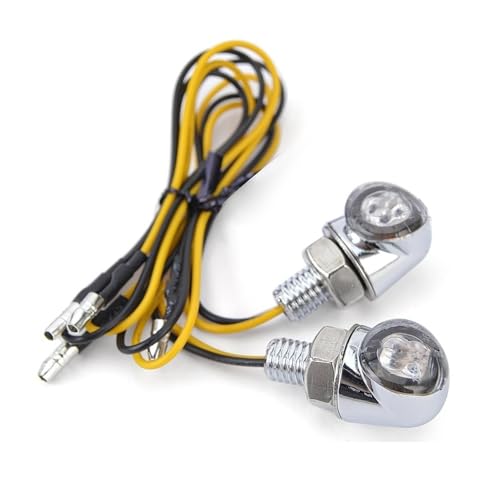Clignotant LED moto et feu latéral ambre avec indicateur de frein arrière pour chopper