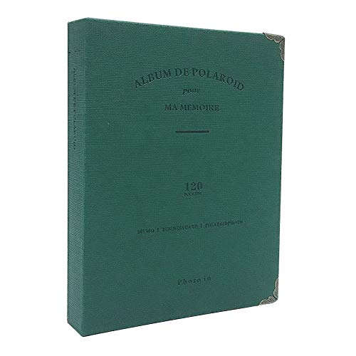 Fotoalbum mit Platz zum Schreiben, 120 Taschen 7,6 cm Film PU-Leder Fotoalben kompatibel für Mini Kamera Mini 7S 8 8+ 9 25 26 90