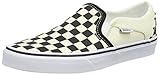 Vans Women's Asher Slip On Trainers Sneaker, Multicolour Checkerboard Black White Apk, 6.5