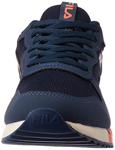 Fila Euro Jogger Sport, Tênis Feminino, Azul (Marinho/Coral/Rosa Coral), 34