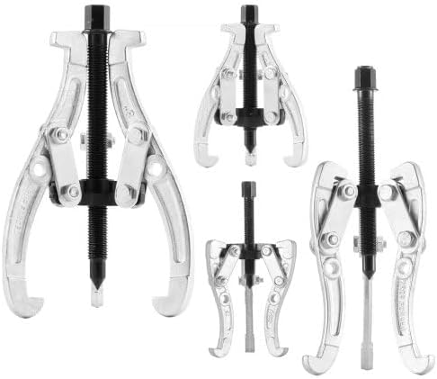 4Pcs 3 Jaw Gear Puller Set Gear Pulley Bearing Puller 3 in/4 in/6 in/8 in