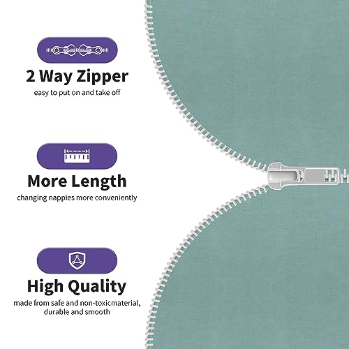 Image of PuppyPaws Baby Sleep Sack, Transition Swaddle, Sleep Sack 9-15 Months, Wearable Blanket Baby with 2-Way Zipper, Swaddles for Newborns Summer, 95% Rayon derived from Bamboo, 5% Spandex