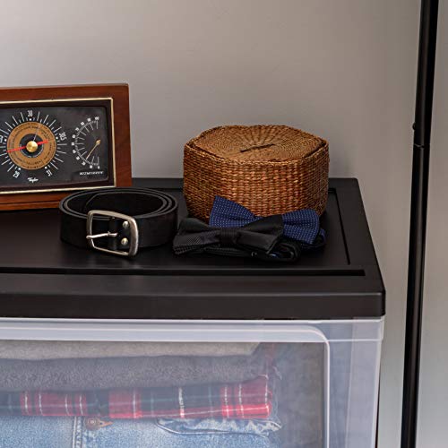 IRIS-USA-3-Drawer-Wide-Storage-Drawer-Cart-with-Caster-Wheels-Plastic-Rolling-Dresser-for-Home-Closet-Bedroom-Bathroom-Office-Laundry-Kitchen-Craft-Room-Nursery-and-School-Dorm-BlackClear