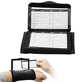 COZERI Football Wrist Playbook mit 2 Papierkarte, Tactical Wrist Coach Armband für Football und Andere Sportarten, Wiederverwendbar, Professionelles Coaching Board