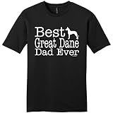 Dog Lover Gift Best Great Dane Dad Ever Young Mens T-Shirt 2XL Black
