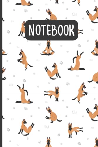  Cute Belgian Malinois Dog Pattern: Lined Journal Notebook Belgian Malinois Gifts for Belgian Malinois lovers  6\