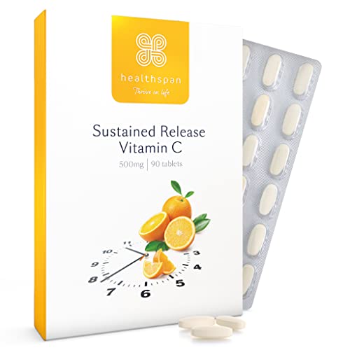 Healthspan Vitamin C Sustained Release 500mg with Zinc