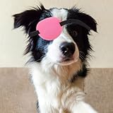 Happyyami Augenklappe Für Hunde Verstellbare Weiche Augenabdeckung Nach Op Schutz Vor Schmutz Und Wind Leicht Zu Reinigen Für Verschiedene Hunderassen