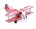 Berry President Vintage Retro Wrought Metal Iron Biplane Plane Aircraft Handicraft Models - Photo Props Home Decor/Ornament/Souvenir (Red)