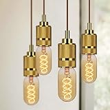 TIANFAN Vintage lampy LED 4 W ściemniane nieregularnie uformowane 220 / 240 V Edison śruba E27 podstawa specjalność dekoracyjna antyczna żarówka (T45 spirala)