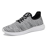 VAMJAM Men's Running Shoes Ultra Lightweight Breathable Walking Shoes Non Slip Athletic Fashion Sneakers Mesh Workout Casual Sports Shoes Blak015 Size 12