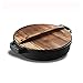 Patelnie żeliwne Wok Patelnie dwuuszne niepowlekane Nieprzywierająca żeliwna patelnia Żeliwny omlet, 28 cm