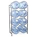 UWY Dunn Wasserkühler Spender 5 Gallonen Wasserkühler Krug Rack 8 Flaschen 4-Tier Boden stehende Wasserkrug Halter Sparen Sie Platz für Zuhause, Büro