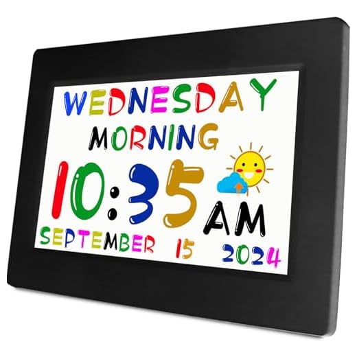 MASSII 2025 Digital Teaching Clock Talking Time, 24 Alarms Custom Reminders, Checklist to-Do List, Auto DST & Calendar Display, Sleep Trainer, Easy to Use for Kids Birthday Gift- Black with Remote