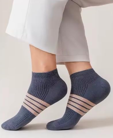 Women's Ankle Socks, 5 Pairs Breathable Socks. Size 5-8 in Multiple Variations.2