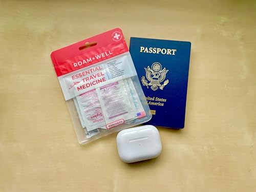 Roamwell Essential Travel Medicine Kit, OTC Travel Medication, TSA Approved (Business | 18 Tablets)