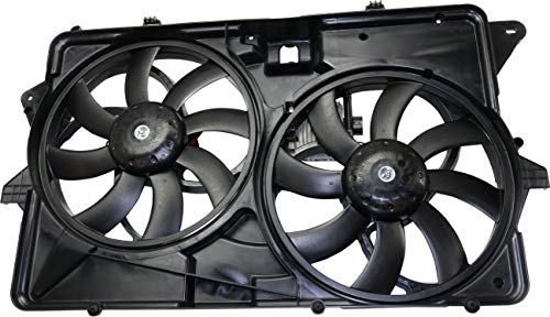 Evan Fischer Radiator Dual Cooling Fan Assembly Compatible With 2009 Ford Flex 3.5L Engine Fo3115192 #TOP4