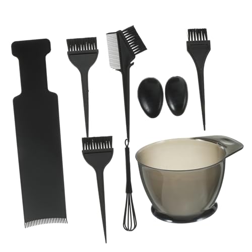 HAMPPLIES Haare Färben Set Teiliges Farbset mit Pinsel Kamm und Farbpalette für DIY Salon Anwendungen Einfach zu Bedienen für Sauberes Färben