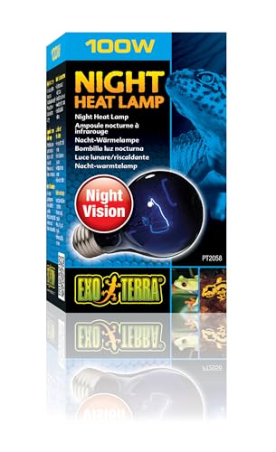 Exo Terra - Lámpara de calor nocturna, 100 W