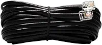 Cabo p/telefone RJ11 6P4C Preto 2M