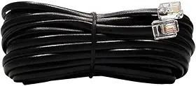 Cabo p/telefone RJ11 6P4C Preto 2M