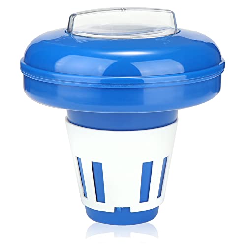 com-four® Dosierschwimmer für den Pool - Chemikalienspender für Chlor- oder Bromtabletten - zur dosierten Abgabe von Poolzusätzen (1 x 16.5 cm)