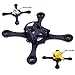 Usmile® Super Lightweight 100mm Micro Brushed Carbon Fiber Quadcopter Frame for Mini Micro FPV Racing Support for 820 8.5 * 20mm Motor