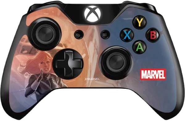 Skinit Decal Gaming Skin Compatible with Xbox One Controller - Officially Licensed Marvel Black Widow Widowmaker Design