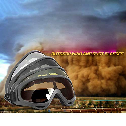 KKmoon Óculos de proteção ao ar livre para bicicleta X400 para motocicleta à prova de vento para pas