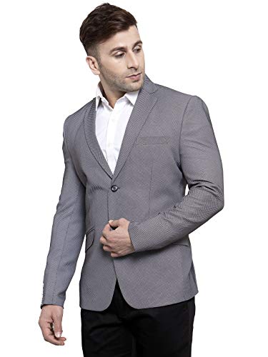 Image of WINTAGE Men's Polyester Cotton Festive and Casual Blazer Coat Jacket
