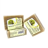 Jabón facial de azufre, elaborado artesanalmente con un método en frío que permite conservar todas las propiedades beneficiosas del mineral sin añadir aditivos químicos.