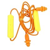 Focket Bluetooth-Ohrstöpsel-Kopfhörer, Kabellose Nackenbügel-Ohrhörer mit 29 DB Geräuschreduzierung, über 20 Stunden Spielzeit, In-Ear-Kopfhörer für Landschaftsbau, Schweißen (Yellow)