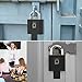 KENRONE Smart Padlock with Keys, Heavy Duty Fingerprint Padlock, Remote Authorization via Phone, with Rest Key and 2 Keys,Waterproof Padlocks for School Locker,Truck,Warehouse,Gate,Office,Door