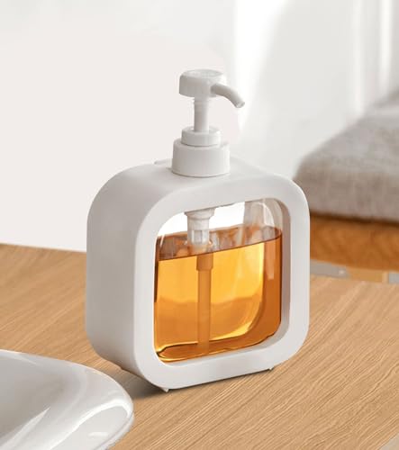 Image of Soap Dispenser, Refillable Hand Soap Dispenser for Bathroom and Dish Soap Dispenser for Kitchen Sink, Liquid Soap Dispenser with Waterproof Label, Bathroom Dispenser 17 Oz