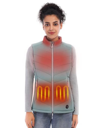 findway Heated Vest Women [New] with Rechargeable Battery Lightweight & Consistant Warmth Puffer Heating Vest Quilted Jacket