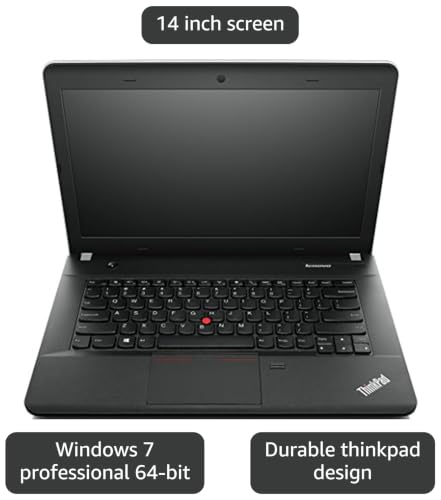 Image of Lenovo ThinkPad Edge E440 20C50050US Laptop (Windows 7, Intel Core i7-4702MQ, 14 inch LED-lit Screen, Storage: 500 GB, RAM: 4 GB) Black