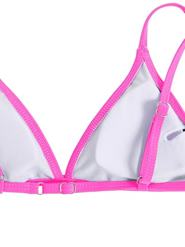 Image of SHENHE Girl's 3 Piece Swimsuits Cute Spaghetti Strap Triangle Bikini with Ditsy Floral Cover Up Teen Bathing Suits