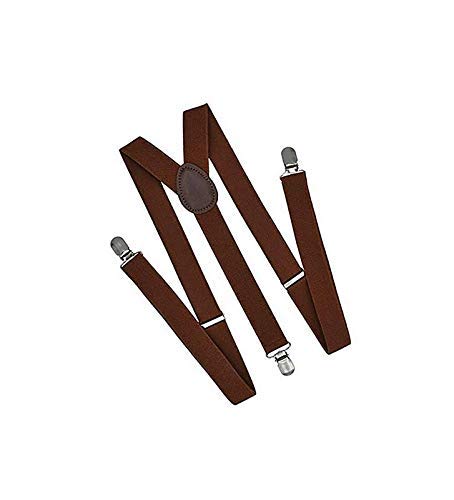 Men & Woman Adjustable Suspender Belt (Dark Brown, Free Size)-image-0